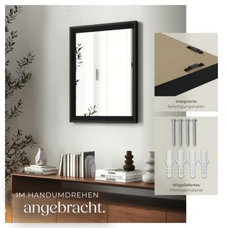 Tectake Miroir mural rectangulaire ELINA 40,6 x 3,8 x 50,8 cm  