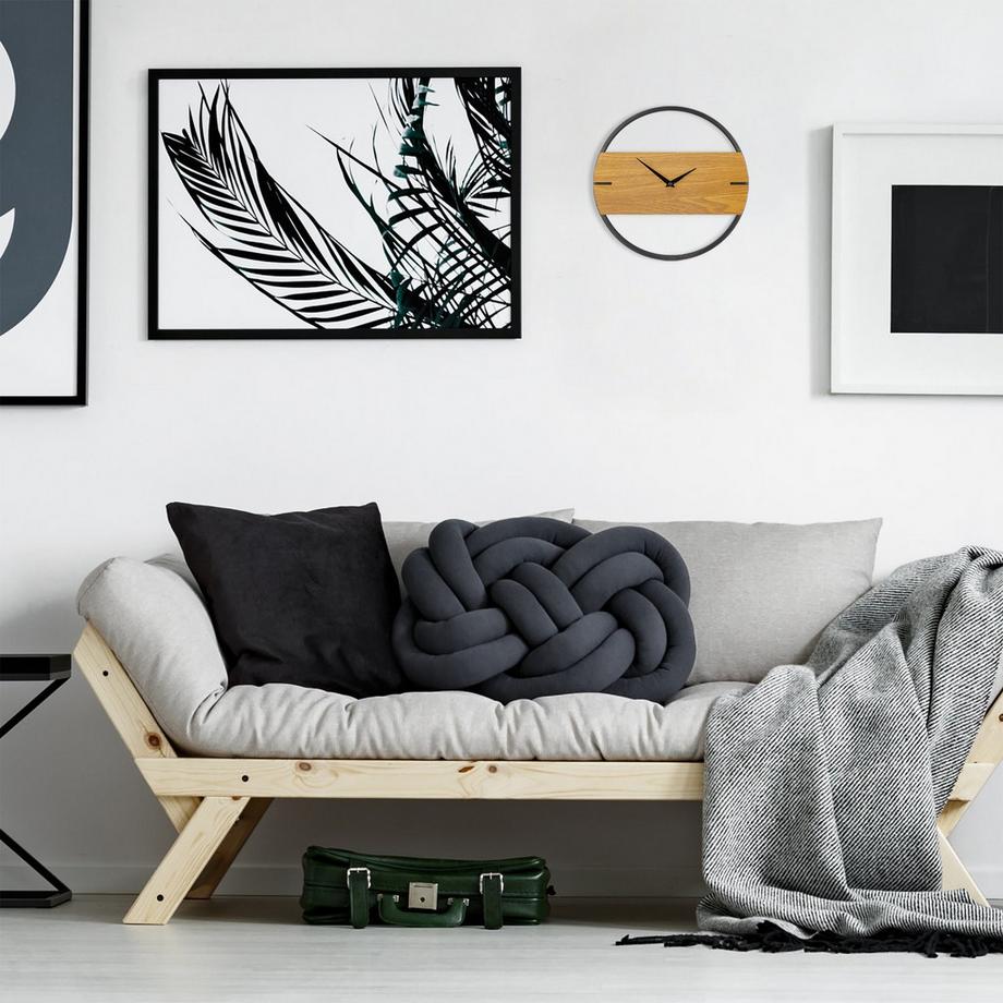 B2X Wanduhr Holzdesign  