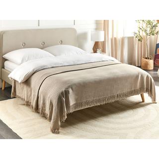 Beliani YERBENT Couvre-lit en Coton  