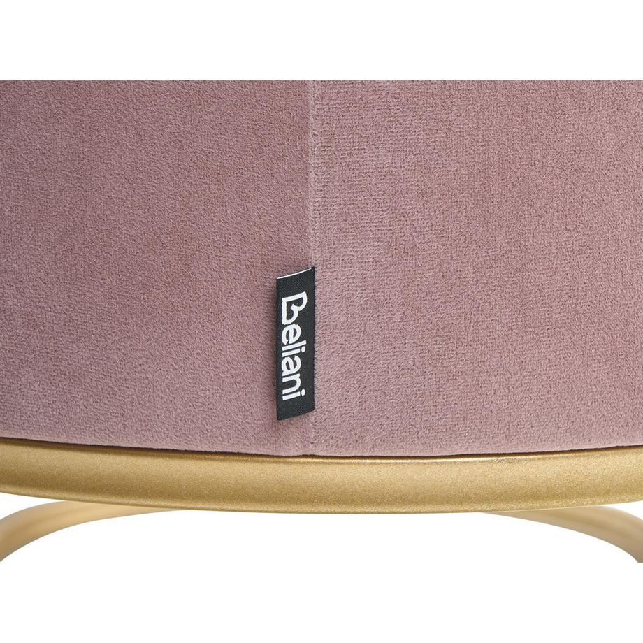 Beliani Banc rembourré en Velours Glamour MILRY  