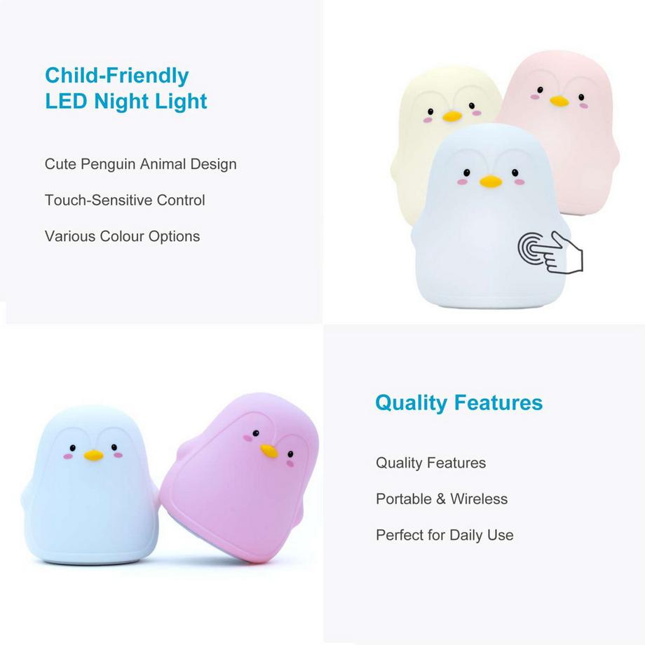 Intirilife Veilleuse Pour Enfants Avec 7 Couleurs  