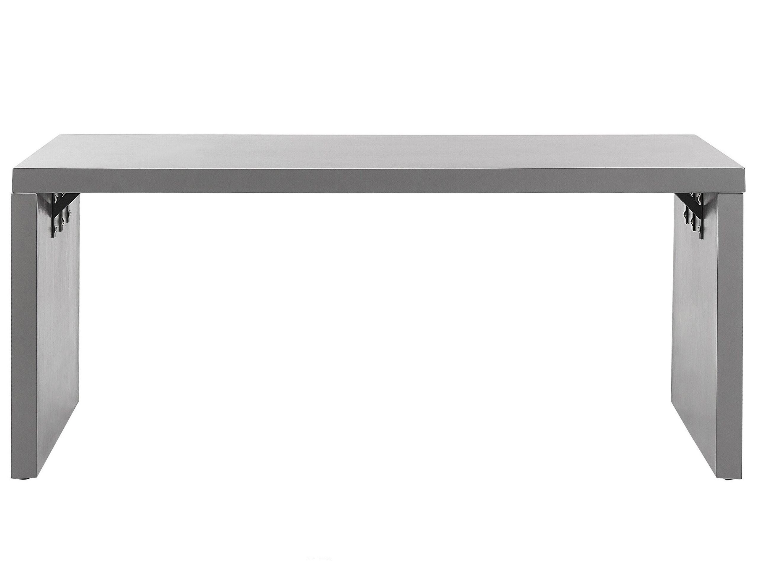 Beliani Garten-Essgruppe für 6 Personen aus Faserzement Industriell TARANTO  