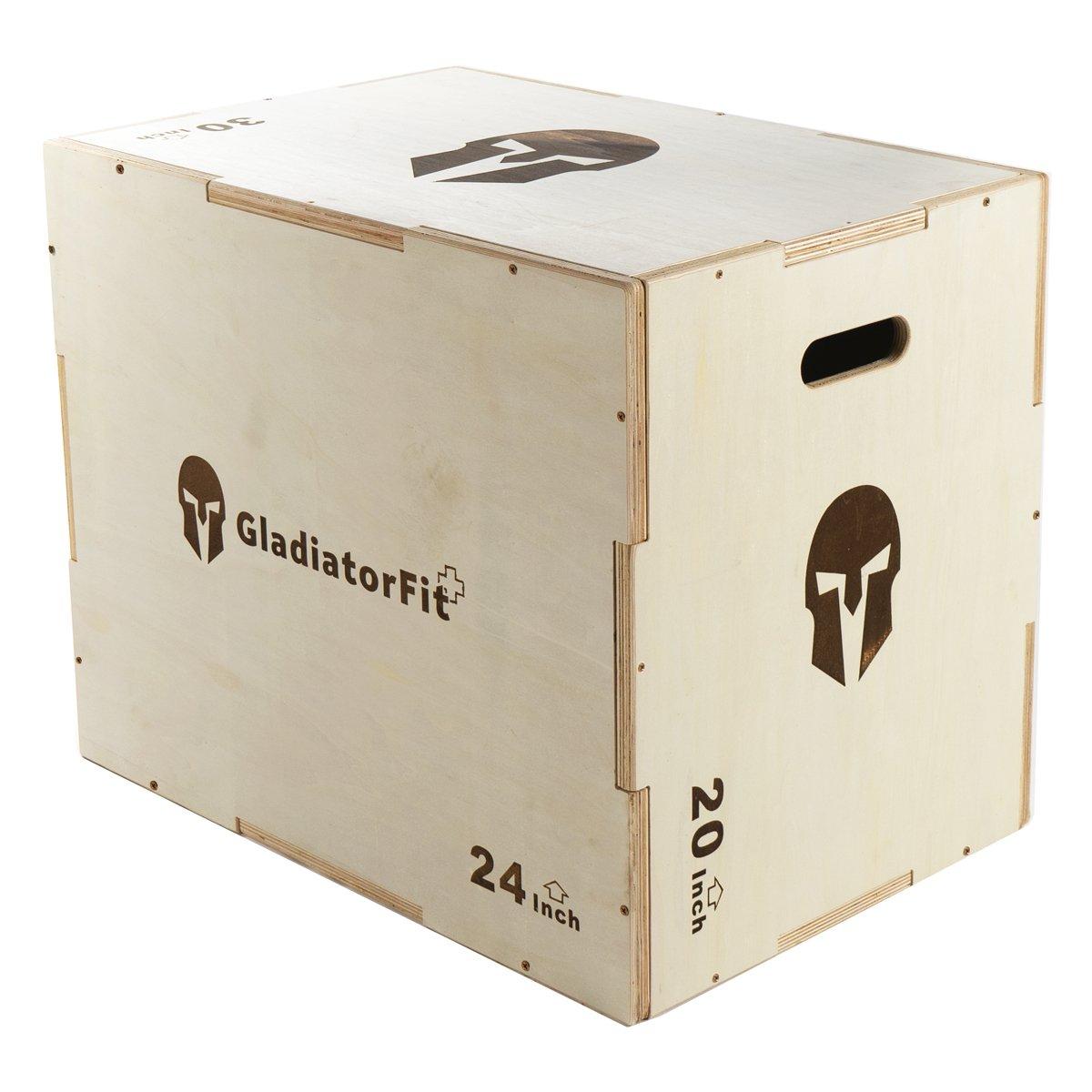 GladiatorFit  Sprung-Plyobox aus Holz 3 in 1 