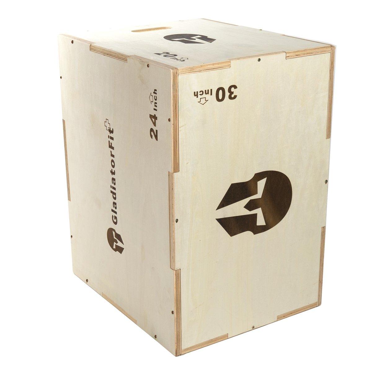 GladiatorFit  Sprung-Plyobox aus Holz 3 in 1 