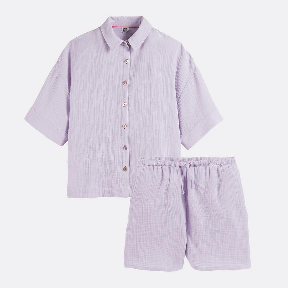 La Redoute Collections Kurzpyjama Baumwollmusselin  