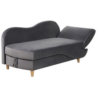 Beliani Chaise longue versione destra en Velluto Scandinavo MERI  