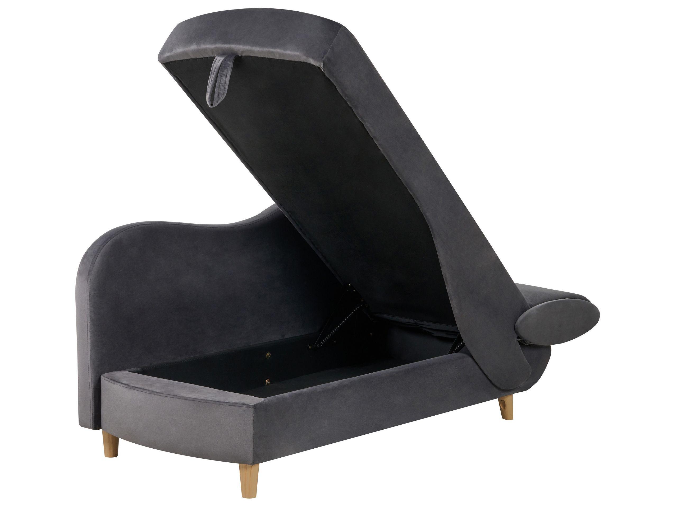 Beliani Chaise longue versione destra en Velluto Scandinavo MERI  