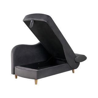 Beliani Chaise longue versione destra en Velluto Scandinavo MERI  