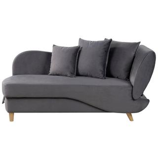 Beliani Chaise longue en Velluto Scandinavo MERI  