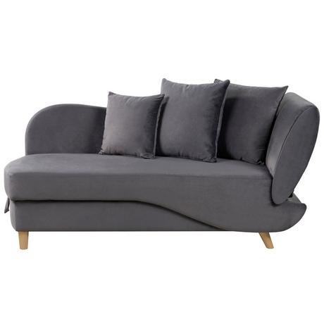 Beliani Chaise longue versione destra en Velluto Scandinavo MERI  