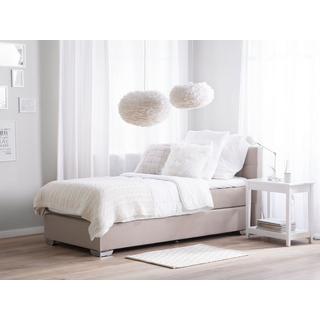 Beliani Lit Boxspring en Polyester Moderne ADMIRAL  