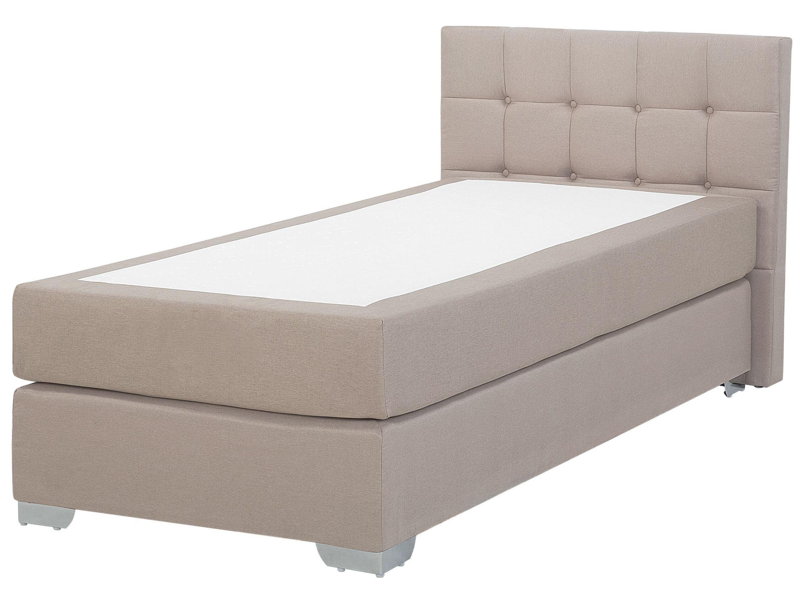 Beliani Lit Boxspring en Polyester Moderne ADMIRAL  