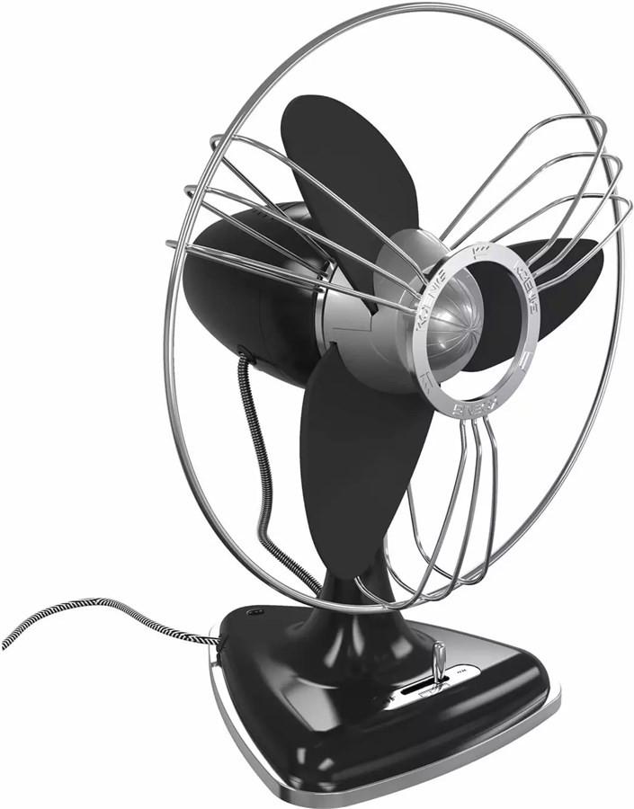 König Ventilatore da tavolo Aviatik - nero  