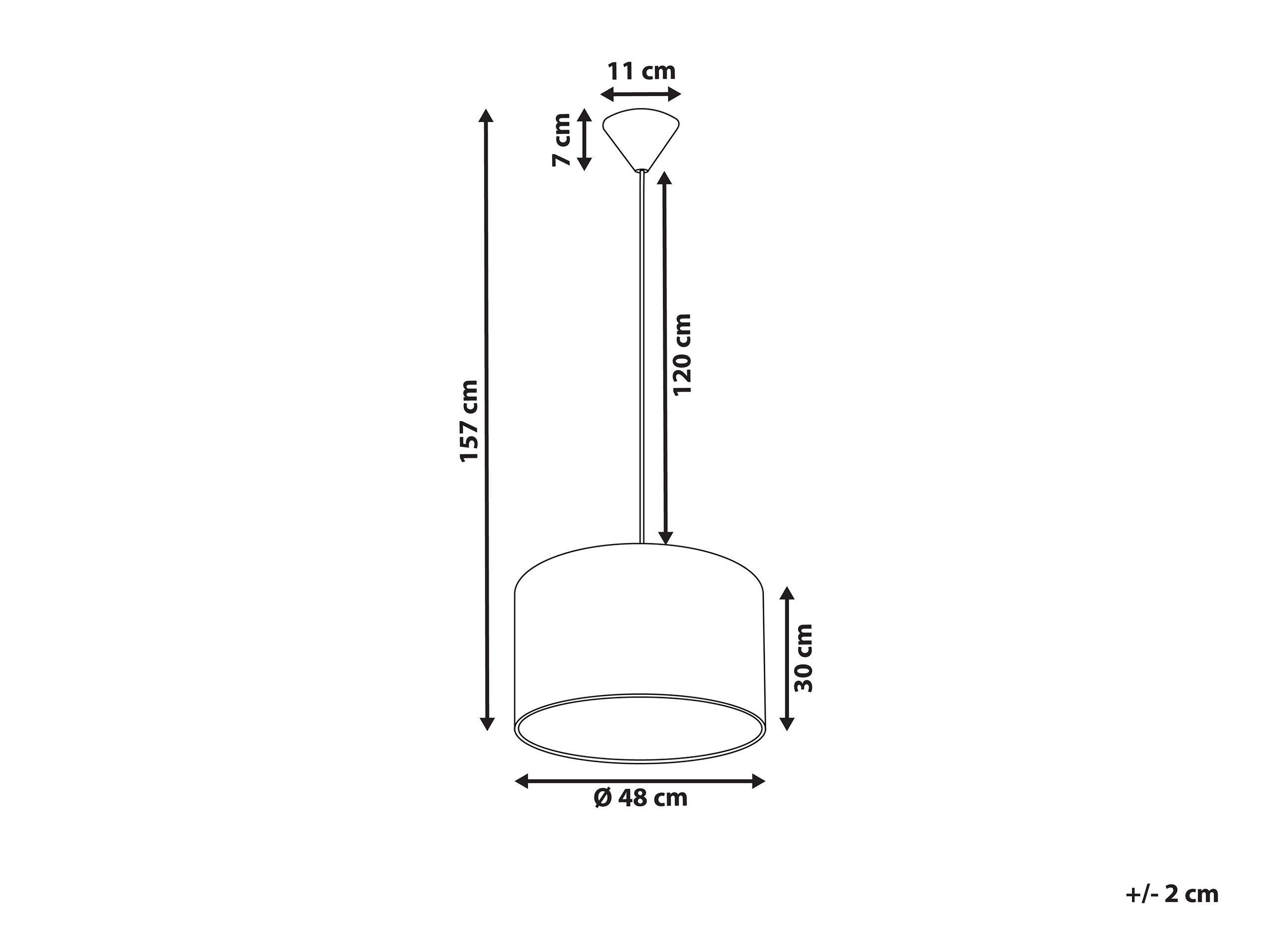 Beliani Lampe suspension en Polyester Moderne ZILLER  