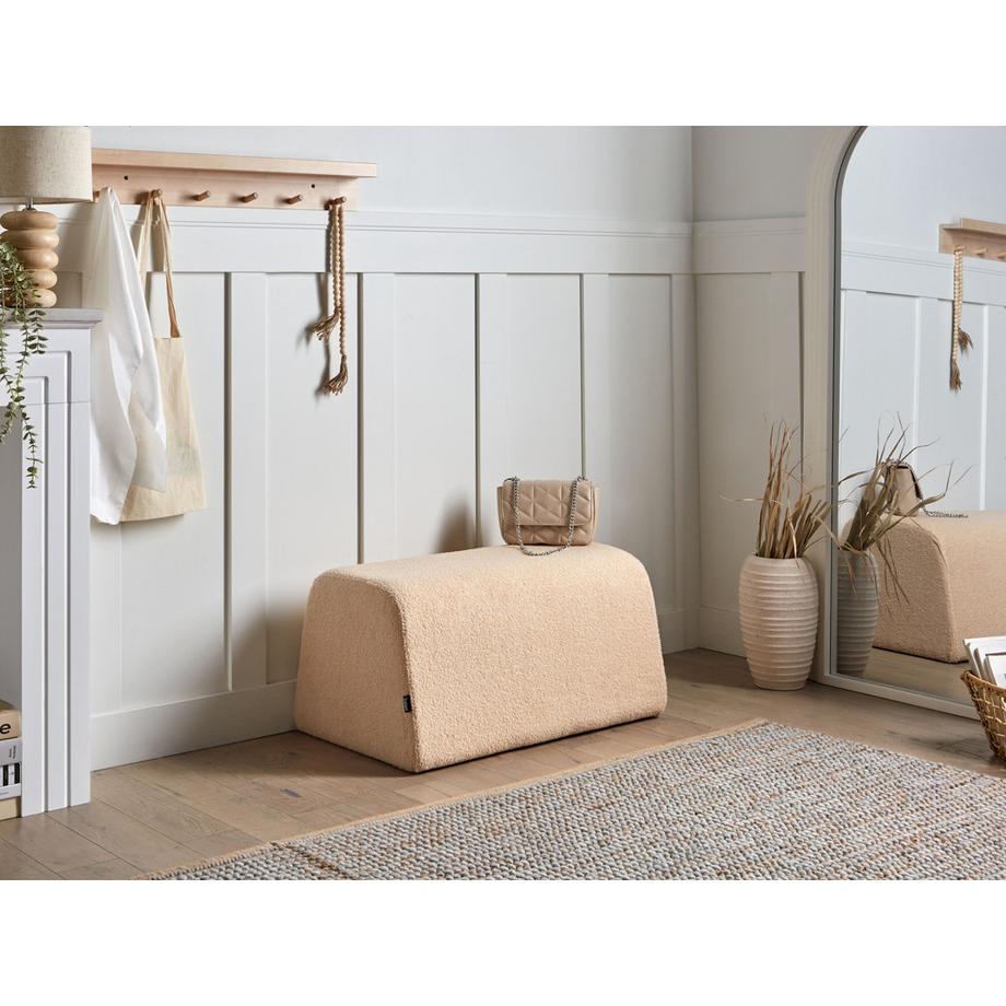 Beliani Pouf aus Bouclé Retro SINCLAIR  