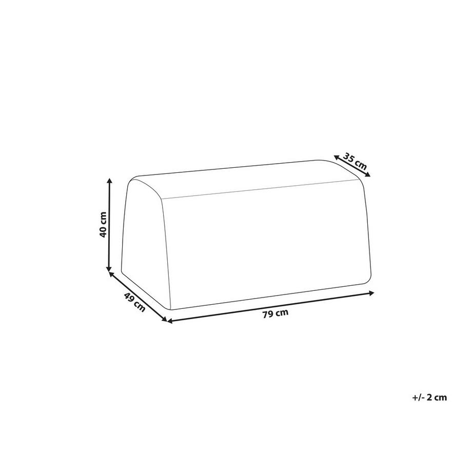 Beliani Pouf aus Bouclé Retro SINCLAIR  