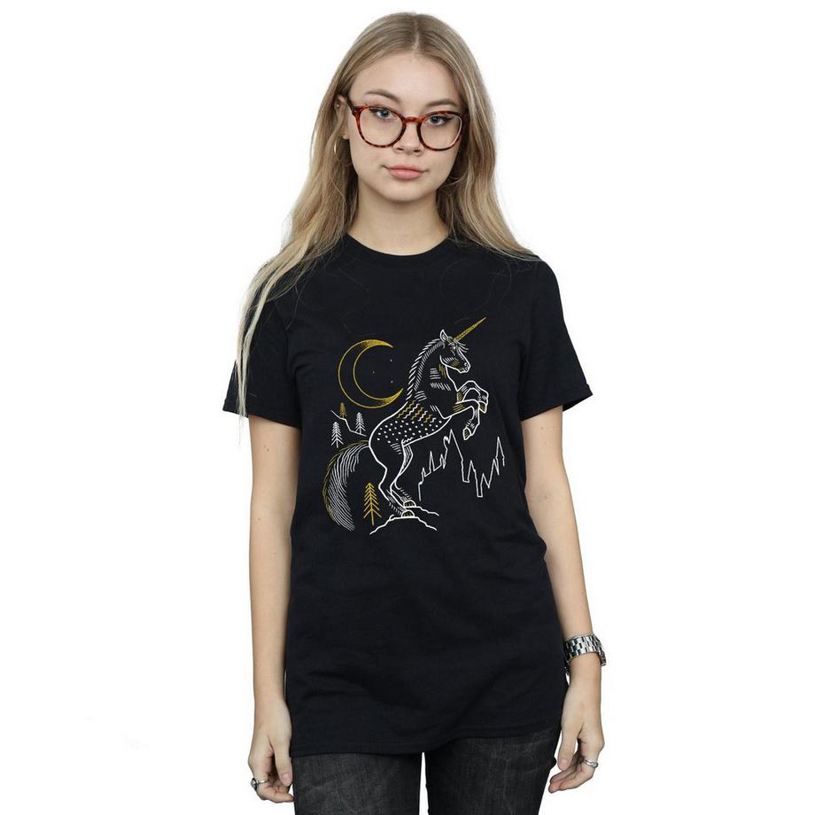 Harry Potter T-Shirt stampata unicorno  