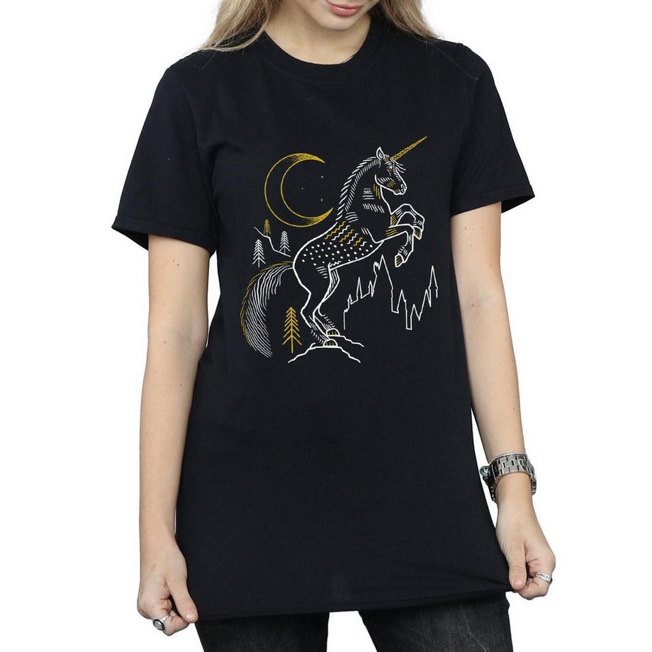 Harry Potter T-Shirt stampata unicorno  