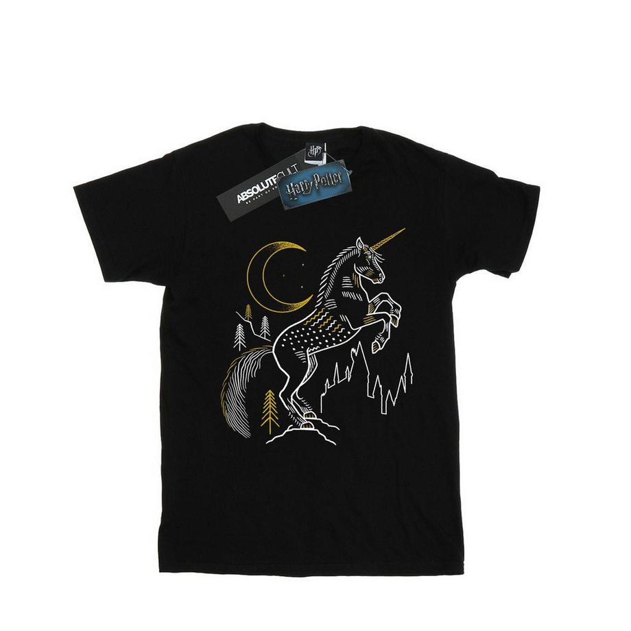 Harry Potter T-Shirt stampata unicorno  