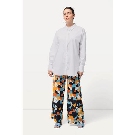 Ulla Popken  Chemisier oversize à manches longues et boutons en nacre 