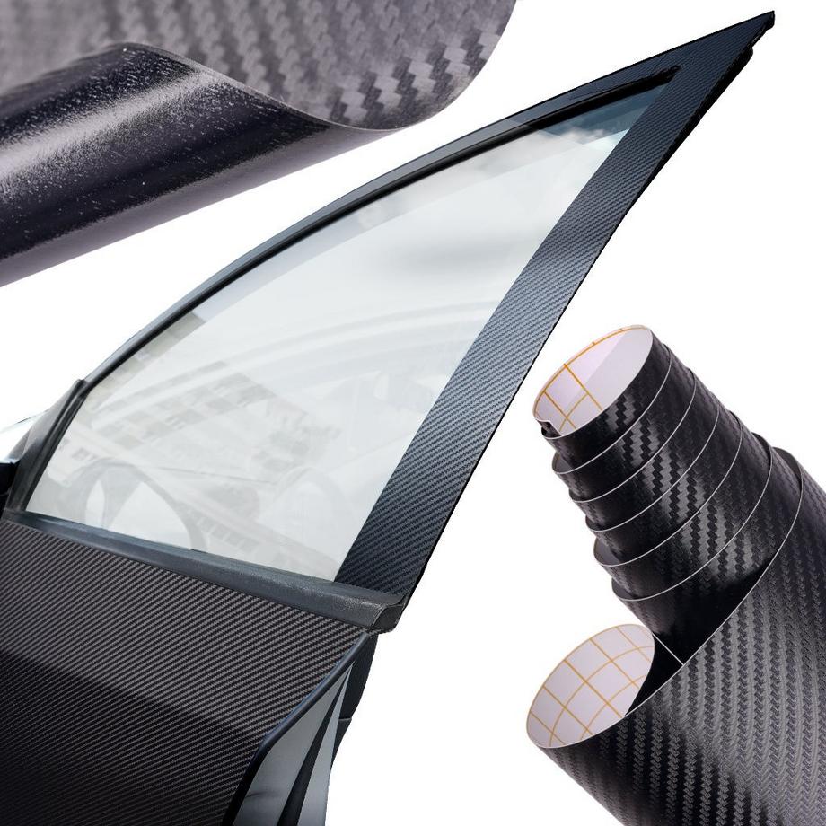 Pricenet  Film en rouleau Carbone 3D noir 1,52x30m 