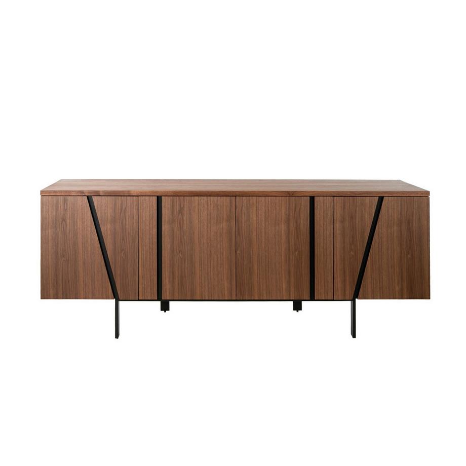 ANGEL CERDA Sideboard Nussbaum under Stahl  
