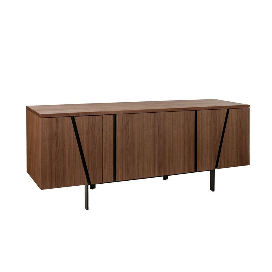 ANGEL CERDA Sideboard Nussbaum under Stahl  