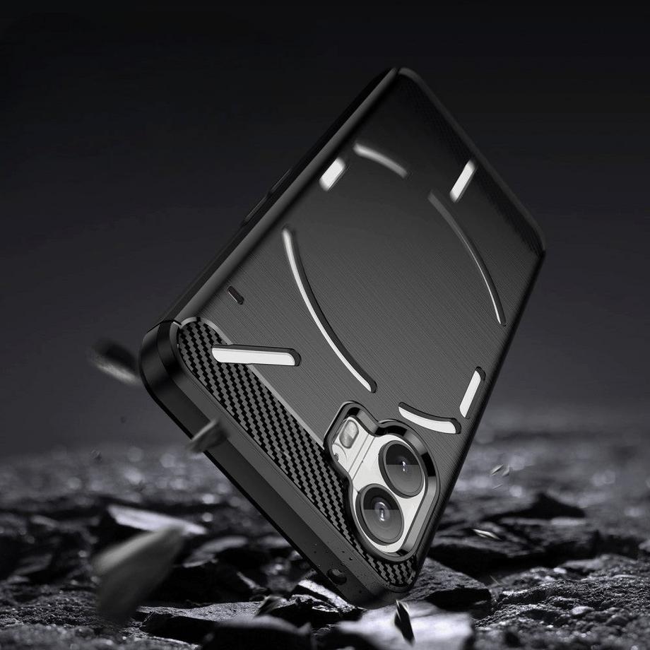 Cover-Discount  Nothing Phone (2) - Cover In Metallo Carbon Look 