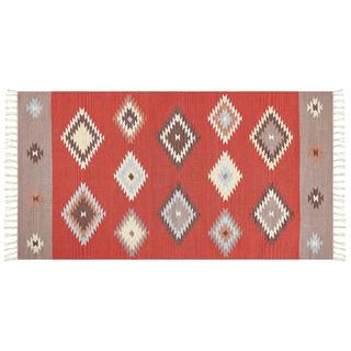 Beliani Tapis en Coton Traditionnel LORUT  