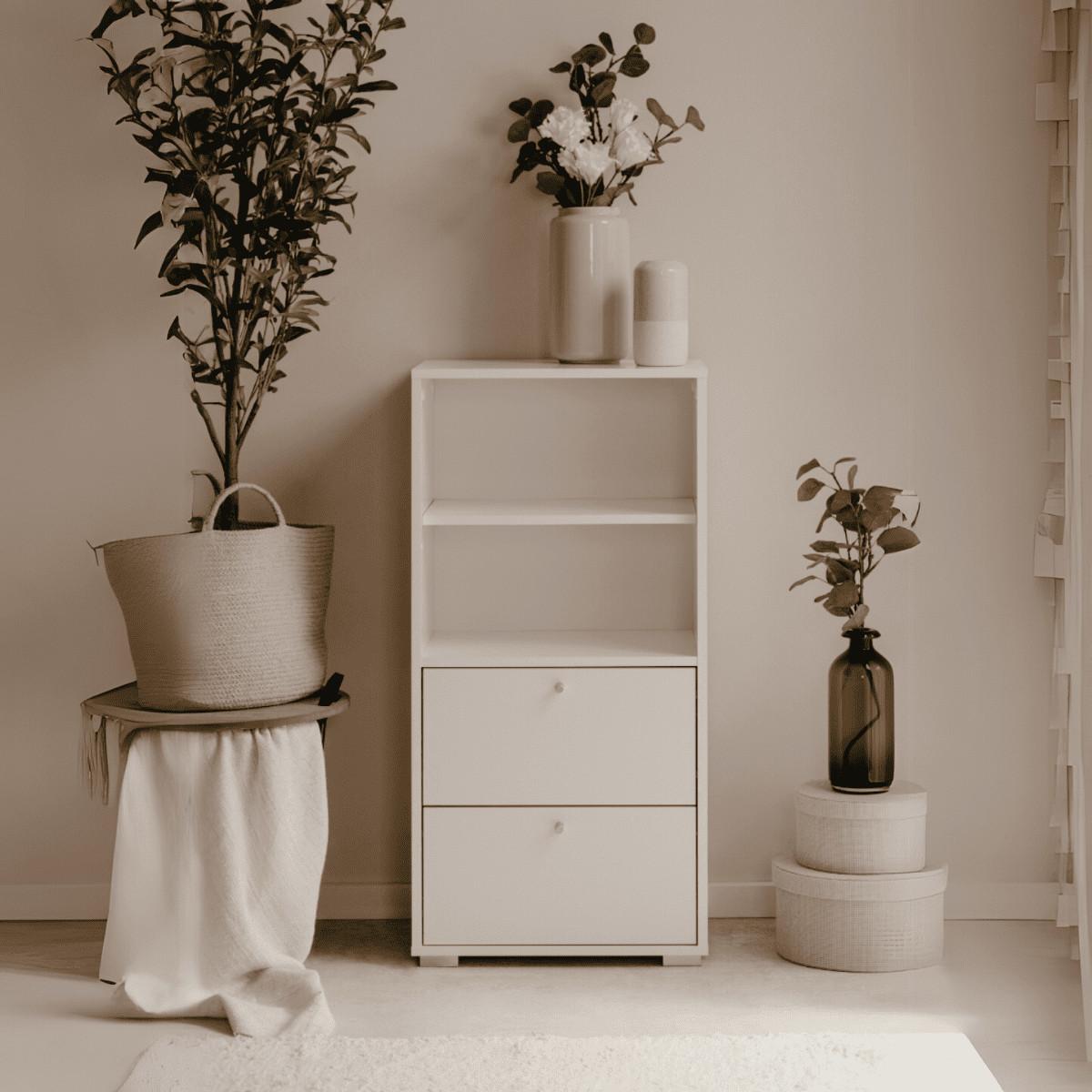 Calicosy Meuble 2 étagères et 2 tiroirs FYN  