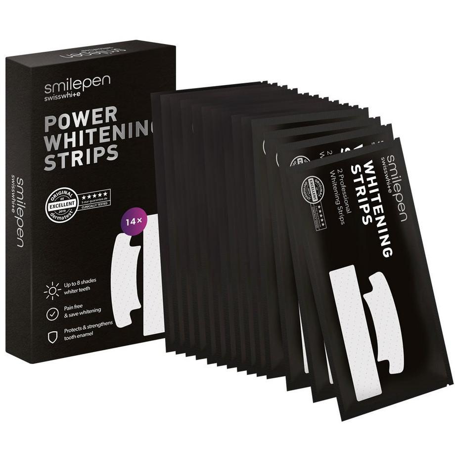 Smilepen Power strisce sbiancanti per denti / strisce sbiancanti per denti bianchi a casa di Smilepen