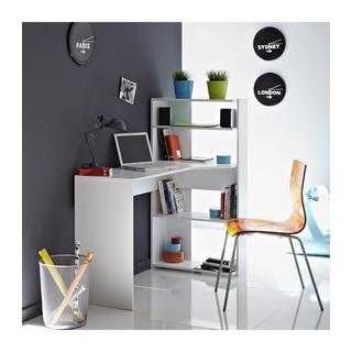 Vente-unique Bureau d'angle DELFINO 4 étagères  