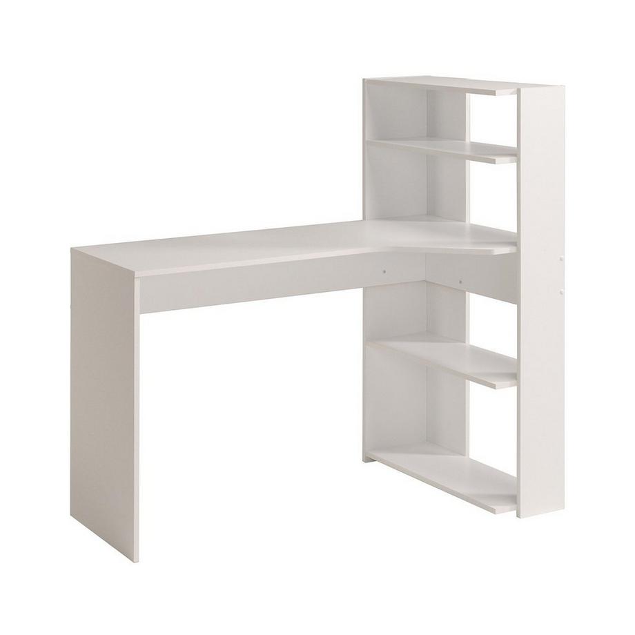 Vente-unique PARISOT EckSchreibtisch mit 4 Ablagen DELFINO  