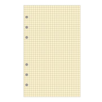 Einlage Exatime 21, Notizblock, gelb, kariert 40 Blatt - x 5