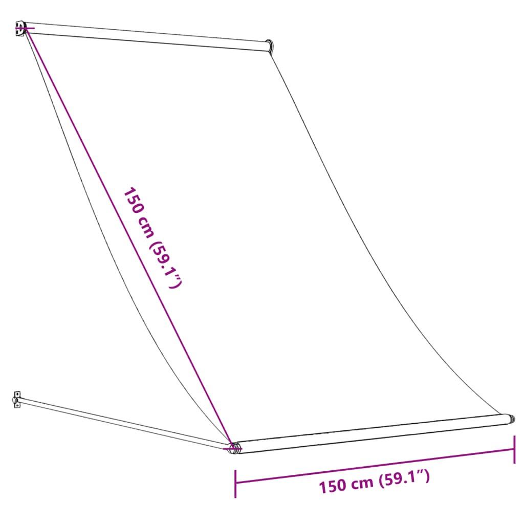 VidaXL Auvent rétractable tissu  