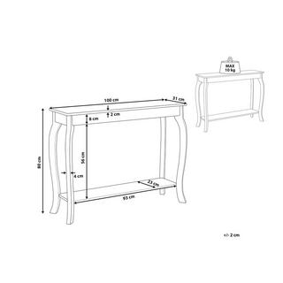 Beliani Tavolino consolle en Fibra a media densità (MDF) Classico HARTFORD  