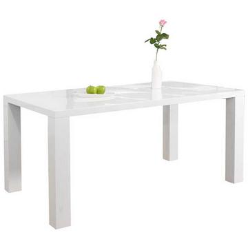 Tavolo da pranzo 160x90x76 cm bianco