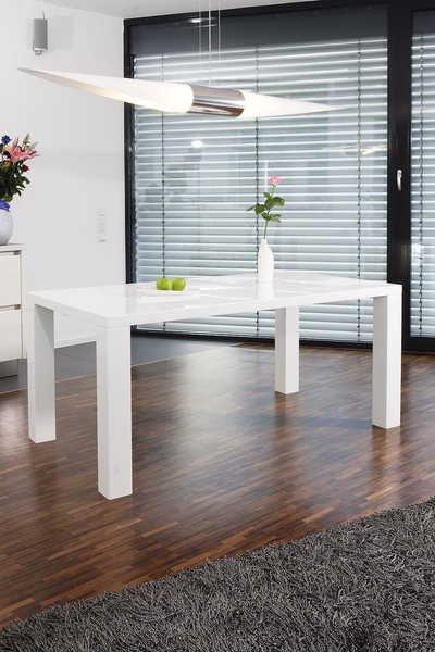 mutoni Tavolo da pranzo 160x90x76 cm bianco  