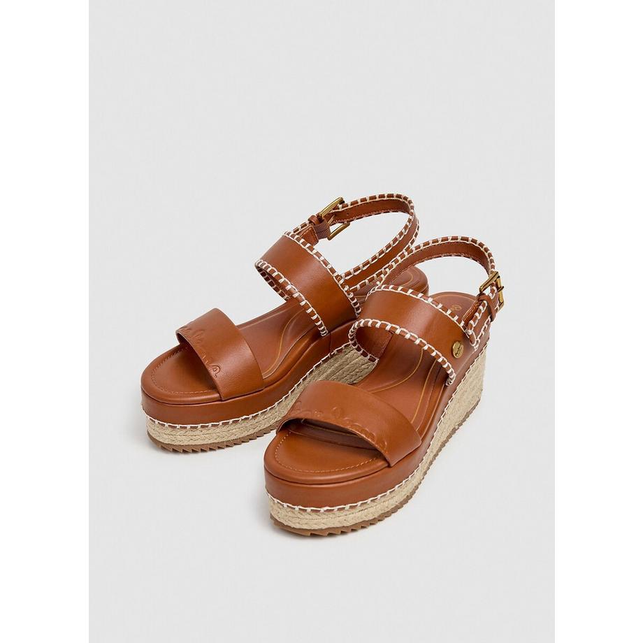 Pepe Jeans Billies Log Sandali con Zeppa  