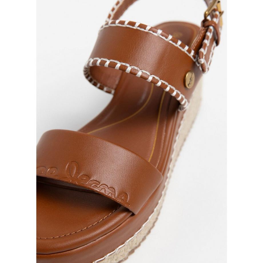 Pepe Jeans Billies Log Sandali con Zeppa  