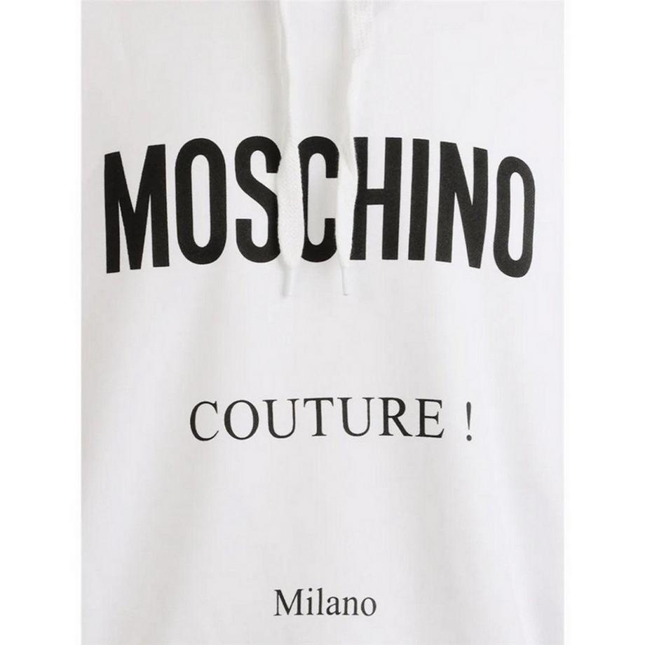 MOSCHINO Couture Milano Logo Print Kapuzenpullover  