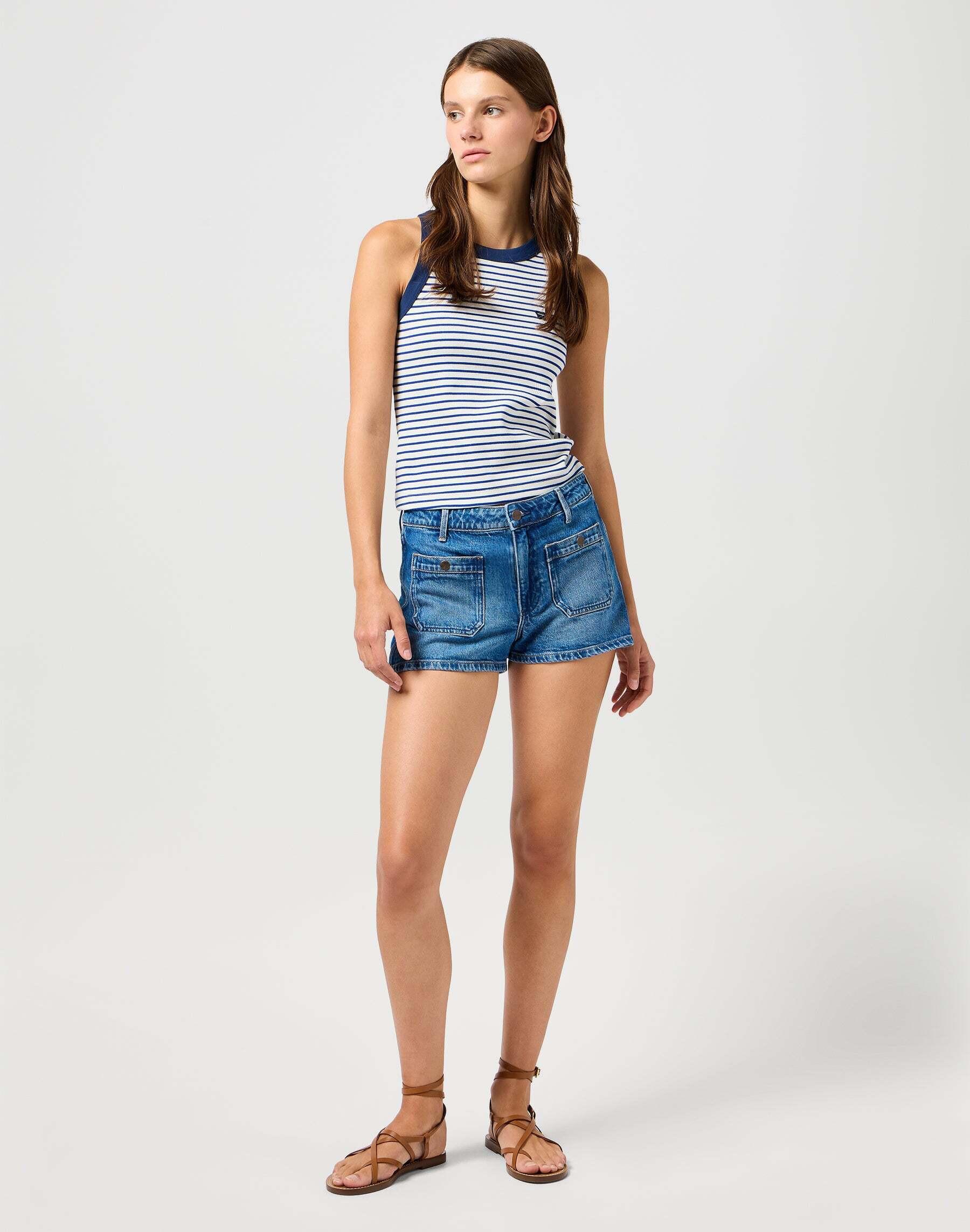 Wrangler Pocket Cowboy Short Short en jean  