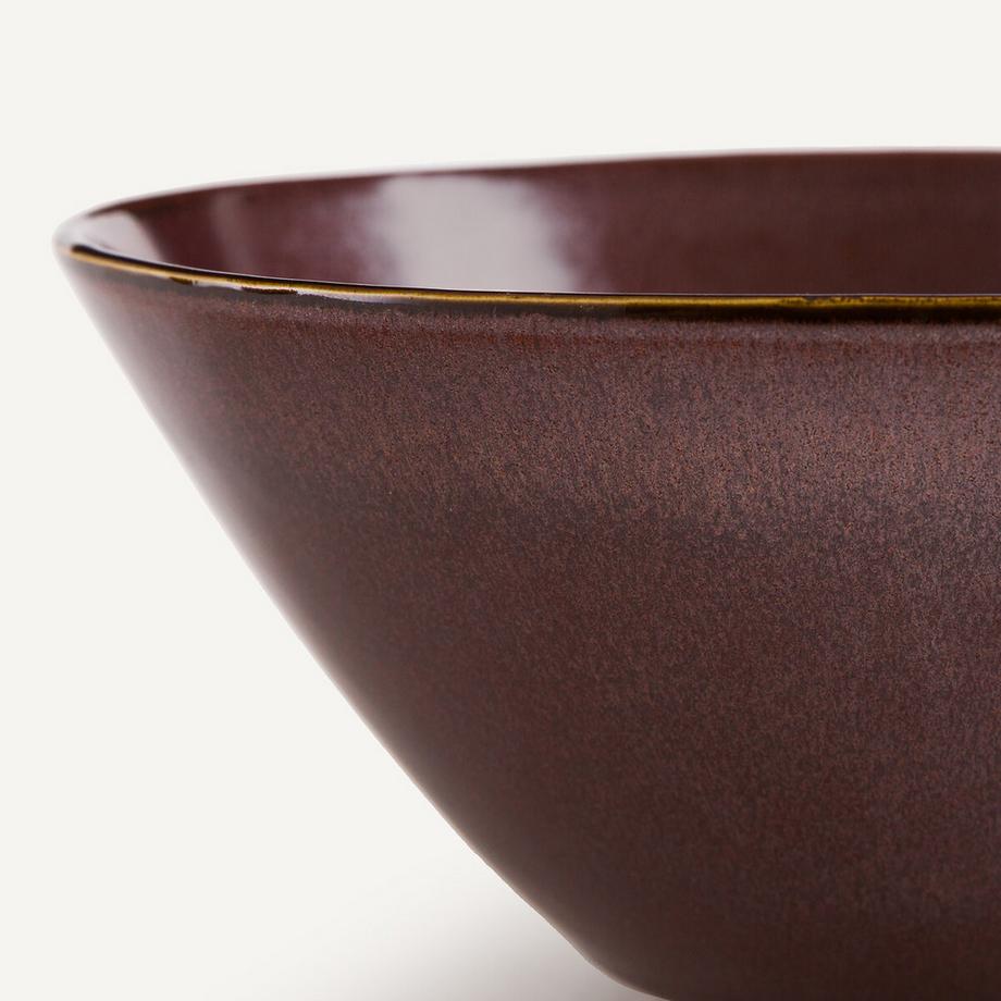 AM.PM Set aus 4 tiefen Tellern aus glasiertem Steinzeug  