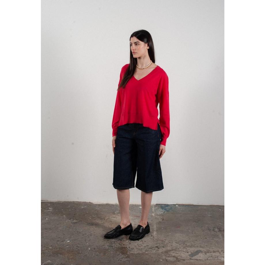 Studio Cashmere8 Oversize V-Ausschnitt Pullover  