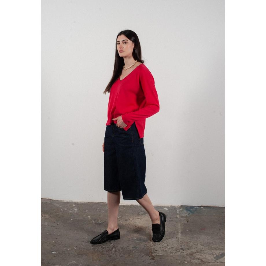 Studio Cashmere8 Oversize V-Ausschnitt Pullover  