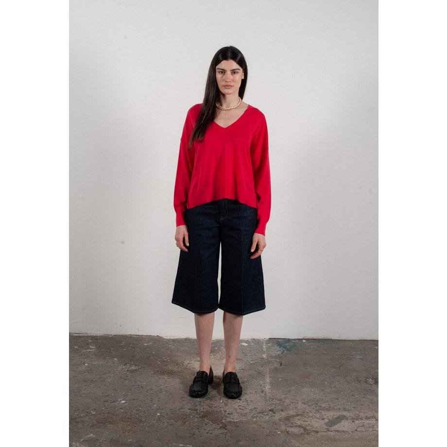 Studio Cashmere8 Oversize V-Ausschnitt Pullover  
