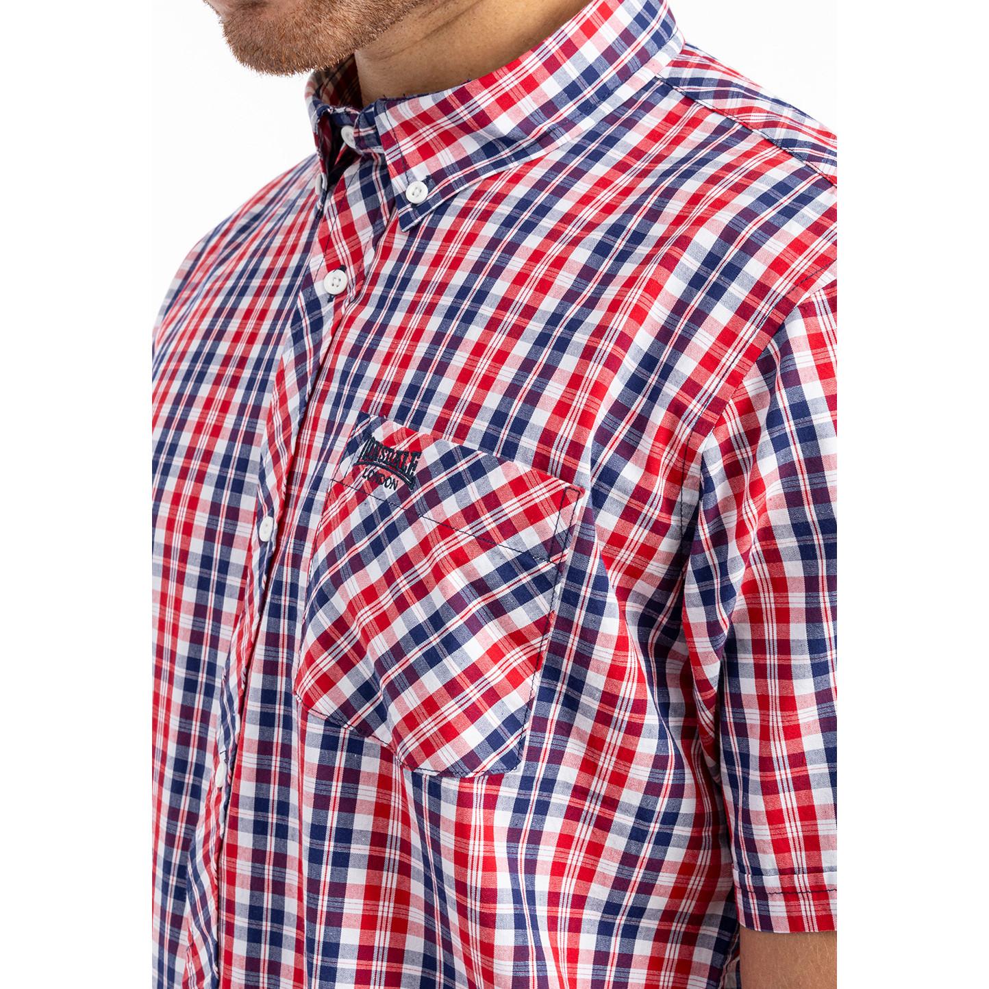 LONSDALE Brixworth Camicia a Quadri Maniche Corte  