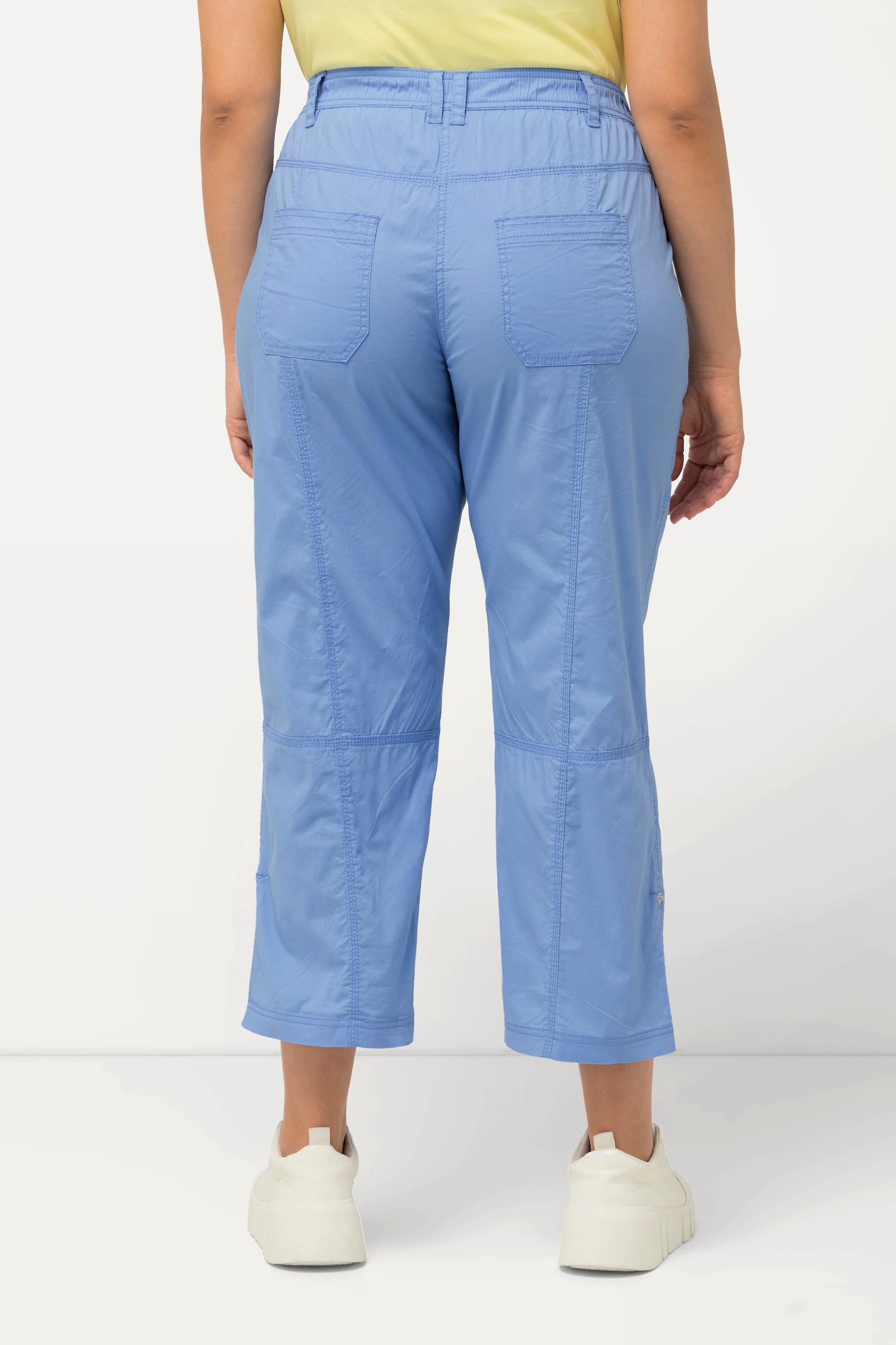 Ulla Popken  Pantalon cargo 7/8 avec attaches, taille confortable 