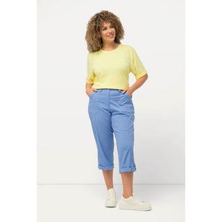 Ulla Popken  Pantalon cargo 7/8 avec attaches, taille confortable 