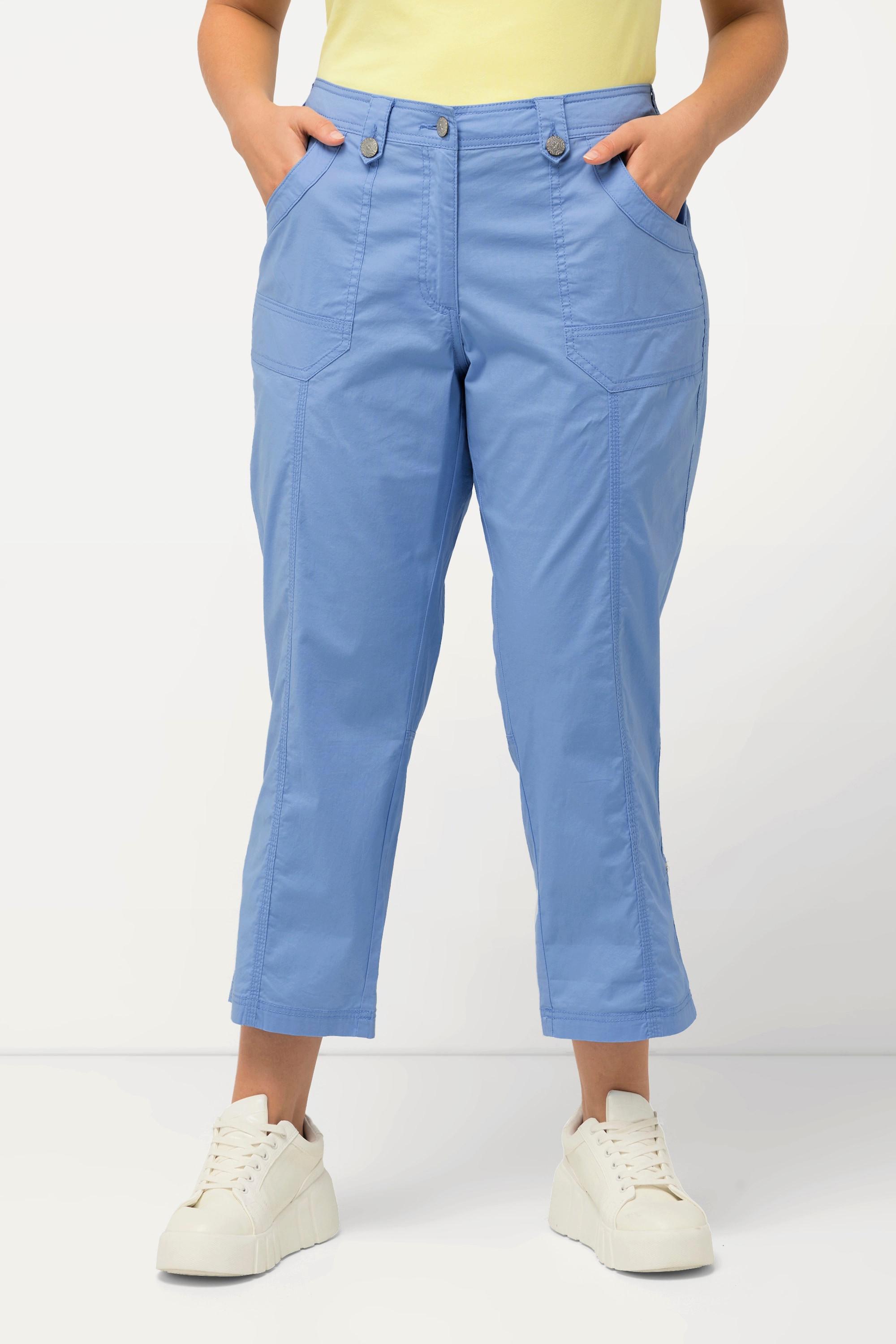 Ulla Popken  Pantalon cargo 7/8 avec attaches, taille confortable 